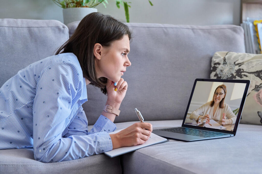 virtual mental health session